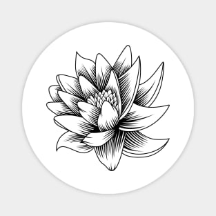 Lotus flower abstract Magnet